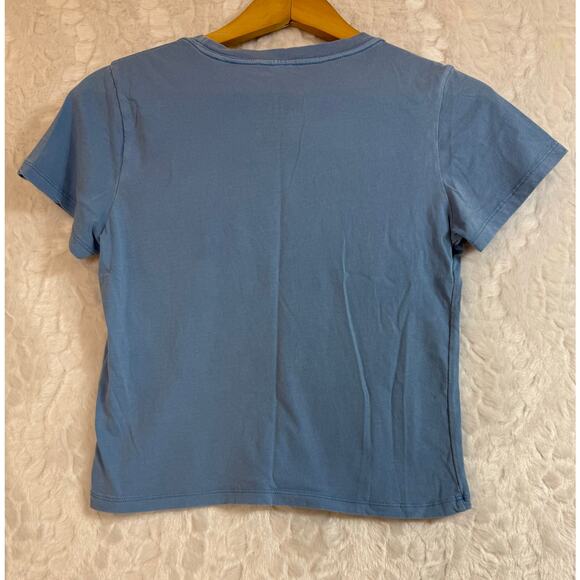 Goodie Two Sleeves Mushroom Kingdom Classification T-shirt Blue Youth Med 8/10 - Picture 4 of 6